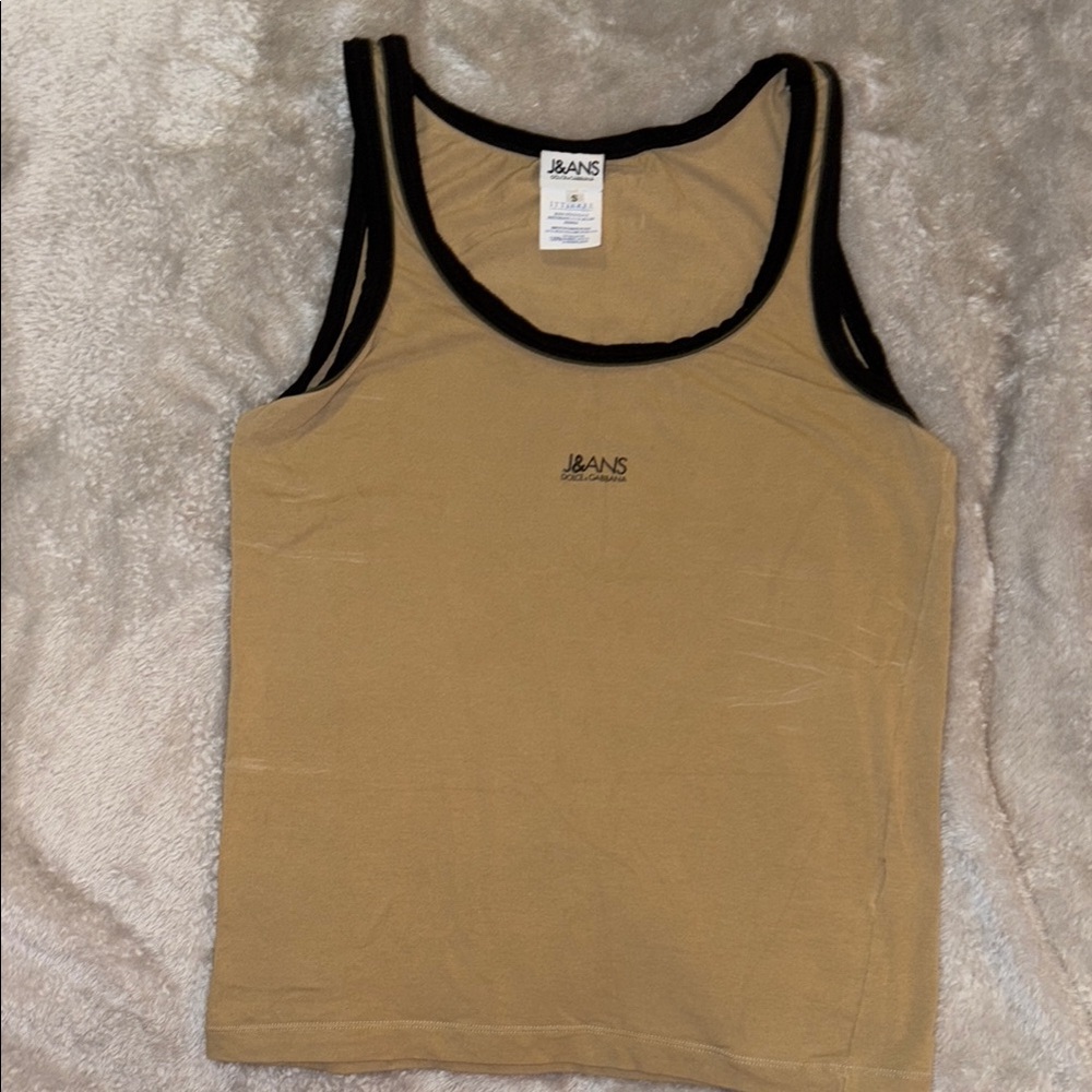 J&ANS Dolce & Gabbana Men's Tan Tank Top